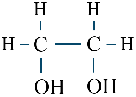 エチレングリコール構造式