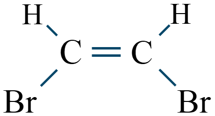 1,2-ジブロモエチレン構造式
