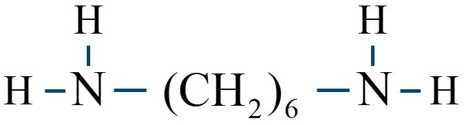 ヘキサメチレンジアミン構造式