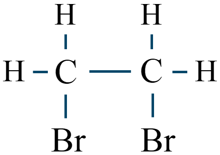 1,2-ジブロモエタン構造式